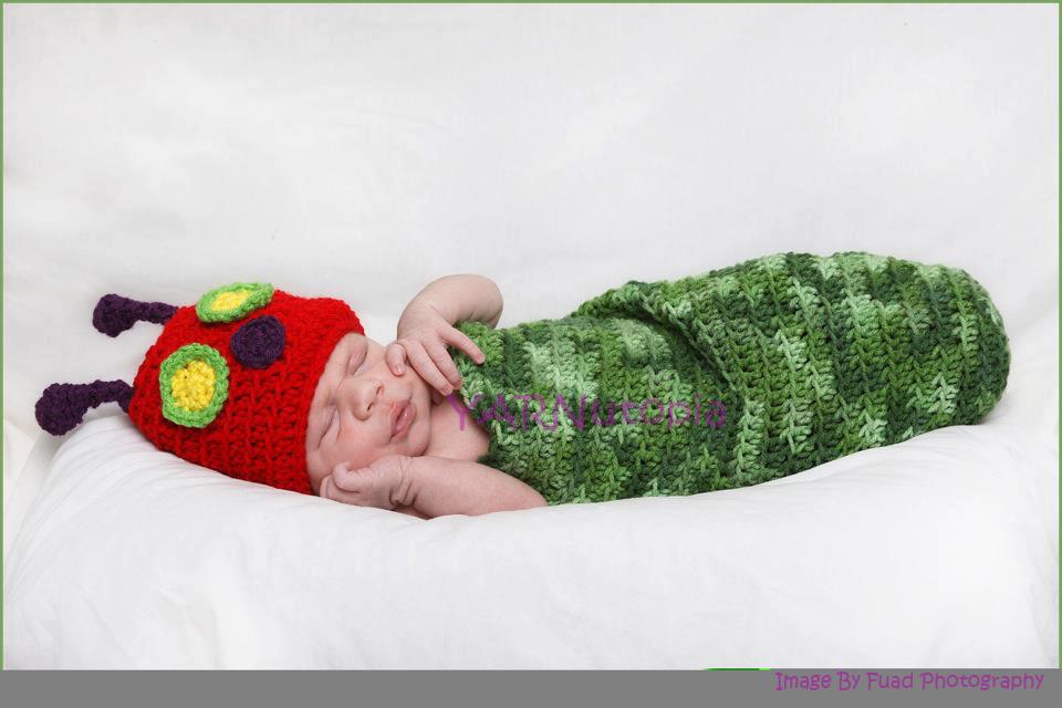 Crochet Tutorial: Baby Caterpillar Cocoon