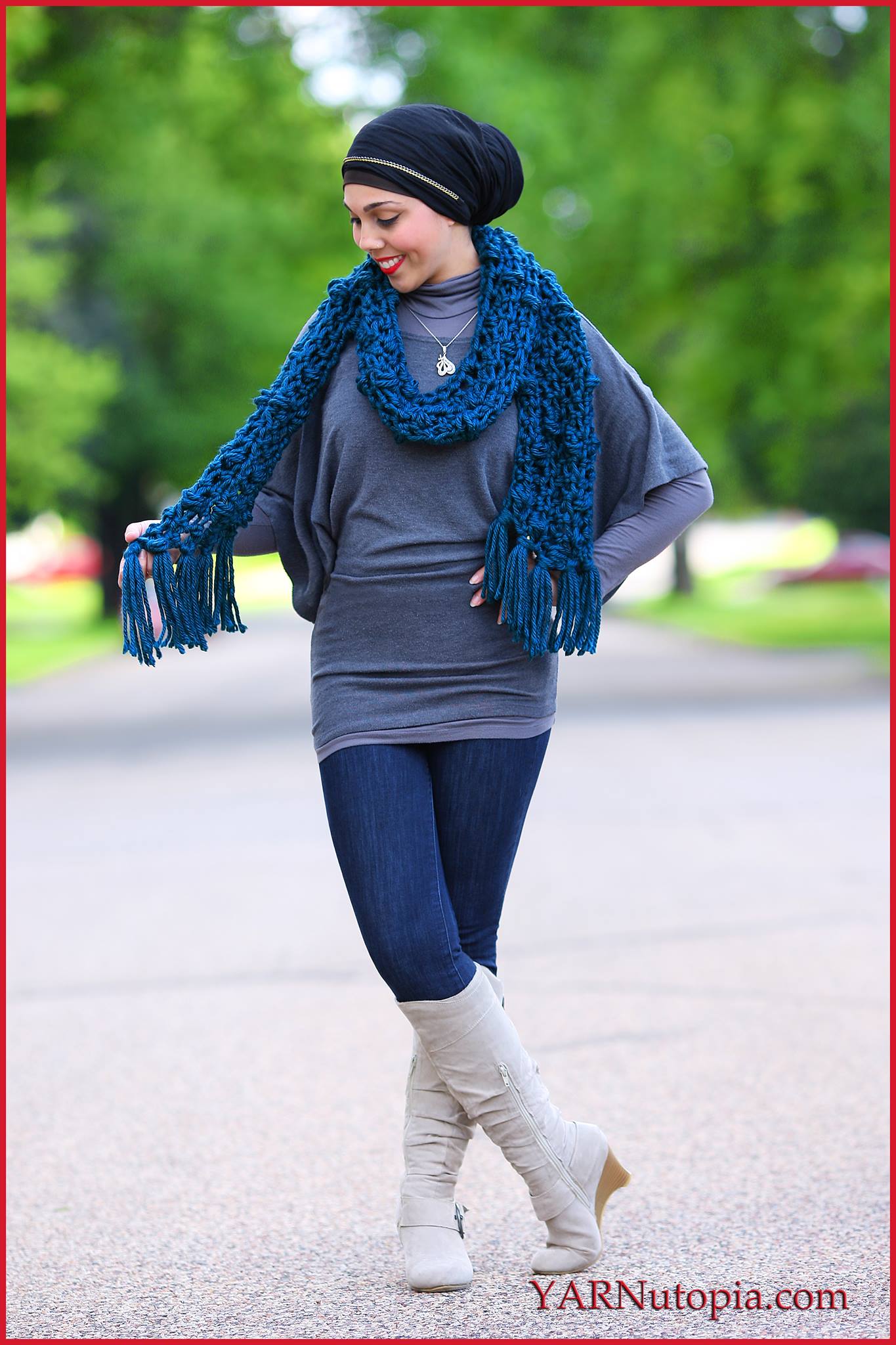 Crochet Tutorial: Chunky Bobble Stitch Scarf