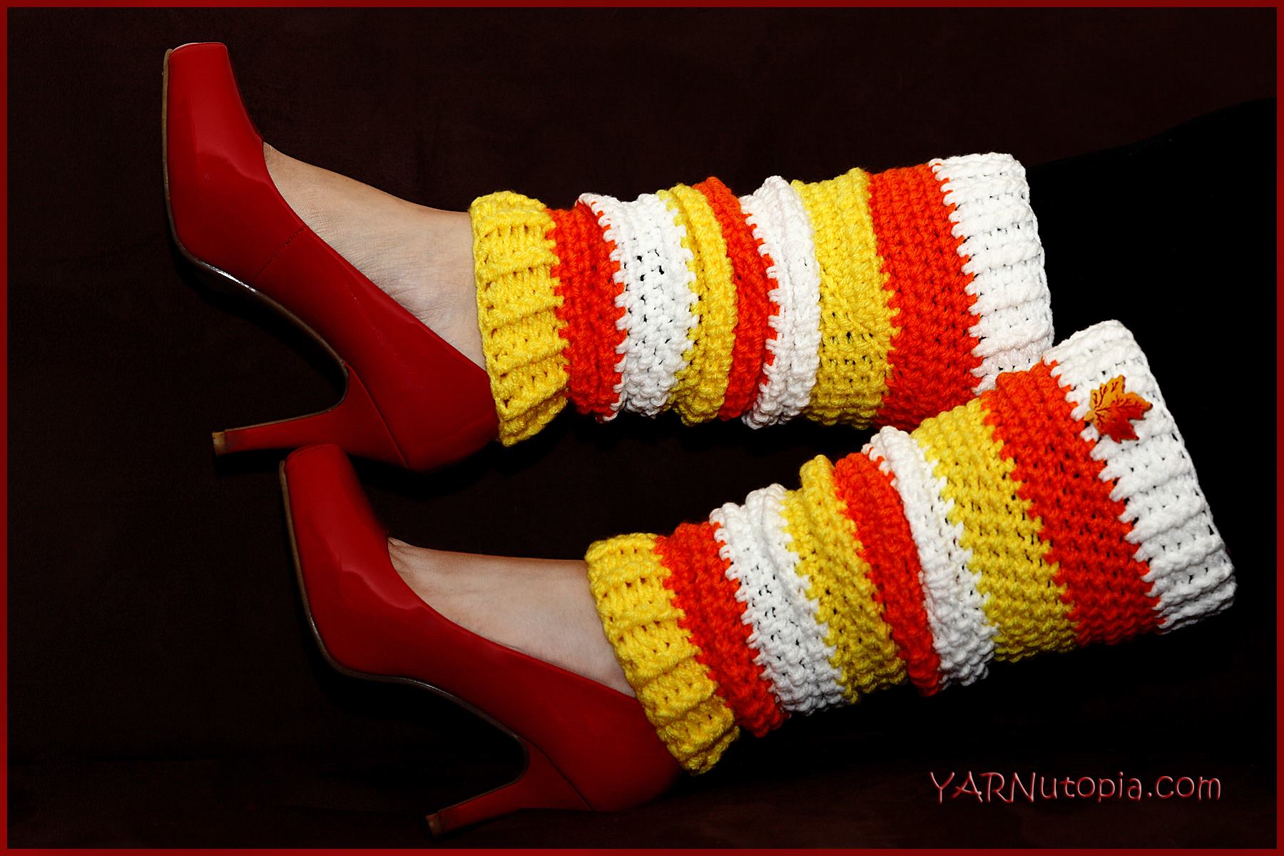 Crochet Tutorial: Candy Corn Leg Warmers