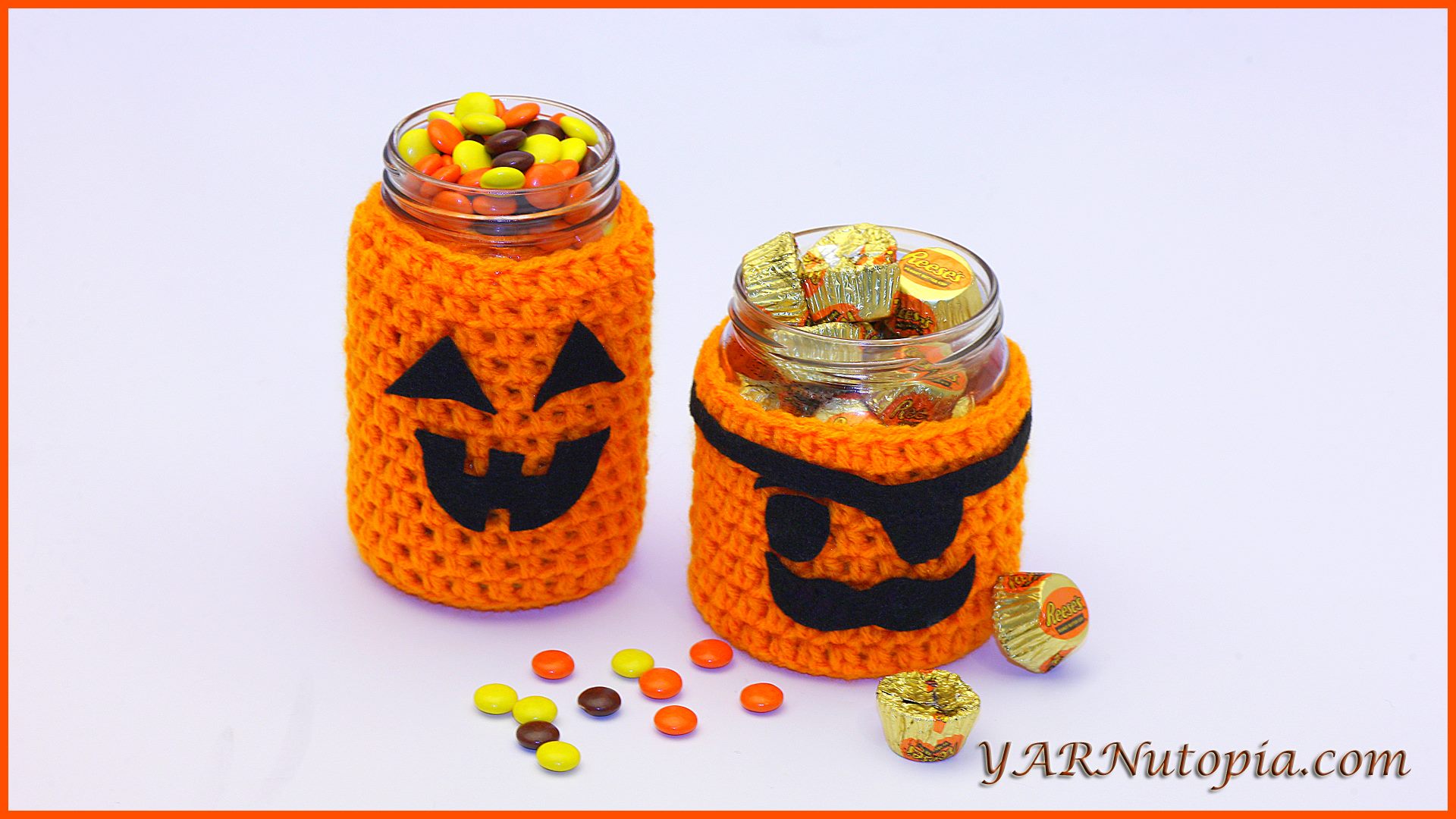Crochet Tutorial: Seasonal Jar Covers