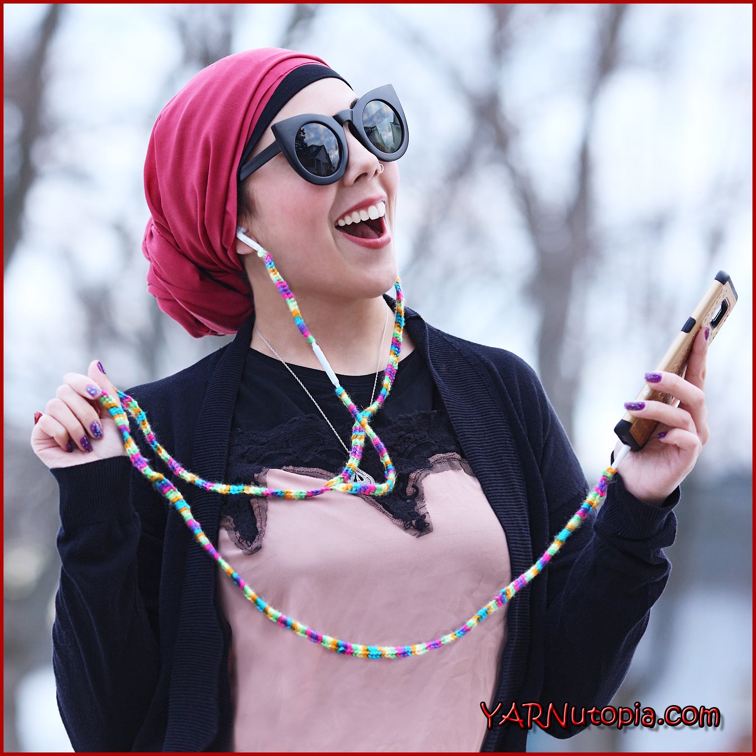 Crochet Tutorial: Crochet Around Earbud Cords