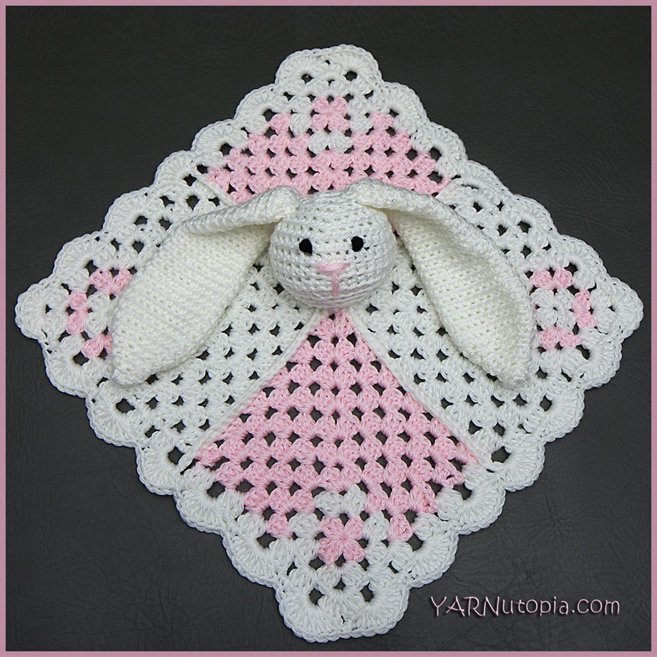 Crochet Tutorial: Mini Square Bunny Lovey