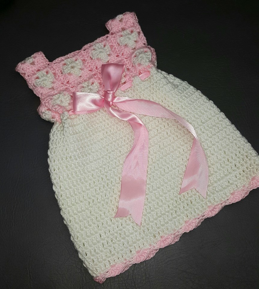 Crochet Tutorial: Mini Square Baby Dress