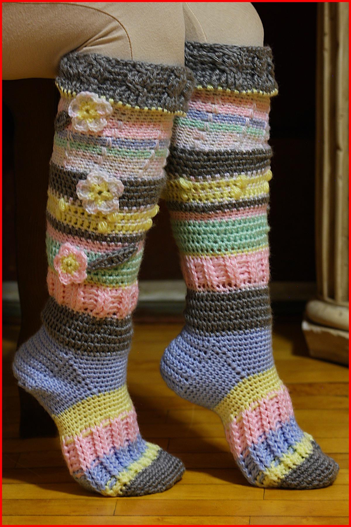Crochet Tutorial: Knee-High Socks