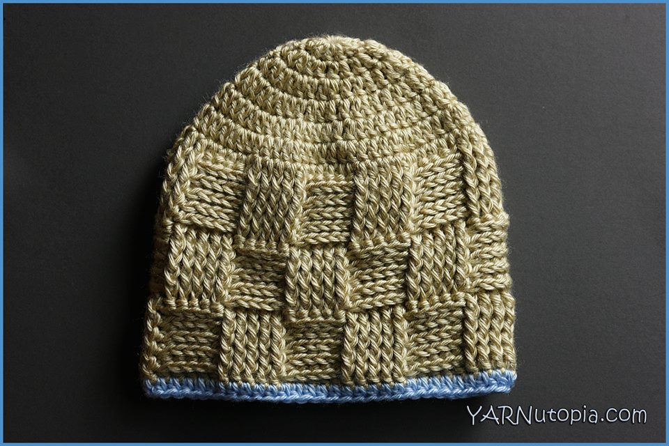 Crochet Tutorial: Basket Weave Baby Hat