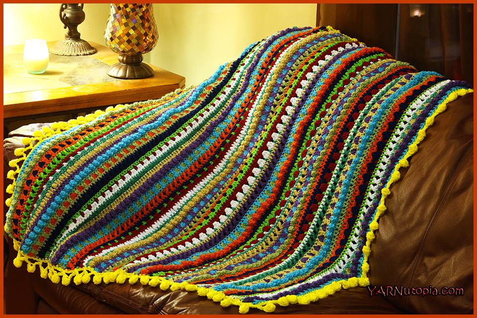 Free Crochet Pattern: Color Pop Baby Blanket