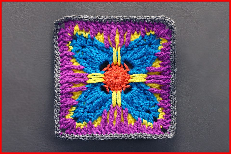 Crochet Tutorial: Vivacious Attitude Granny Square