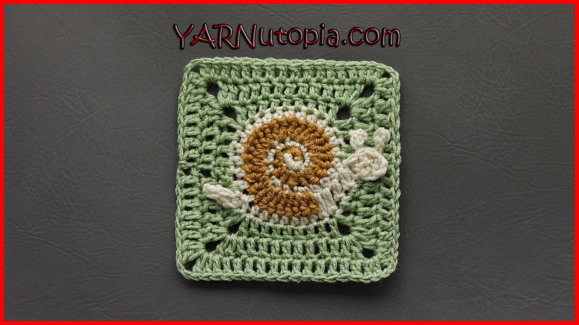 Crochet Tutorial: Snail’s Pace Granny Square