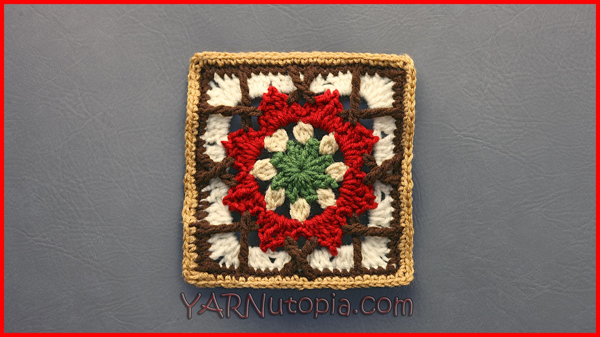 Crochet Tutorial: Floral Palisade Granny Square