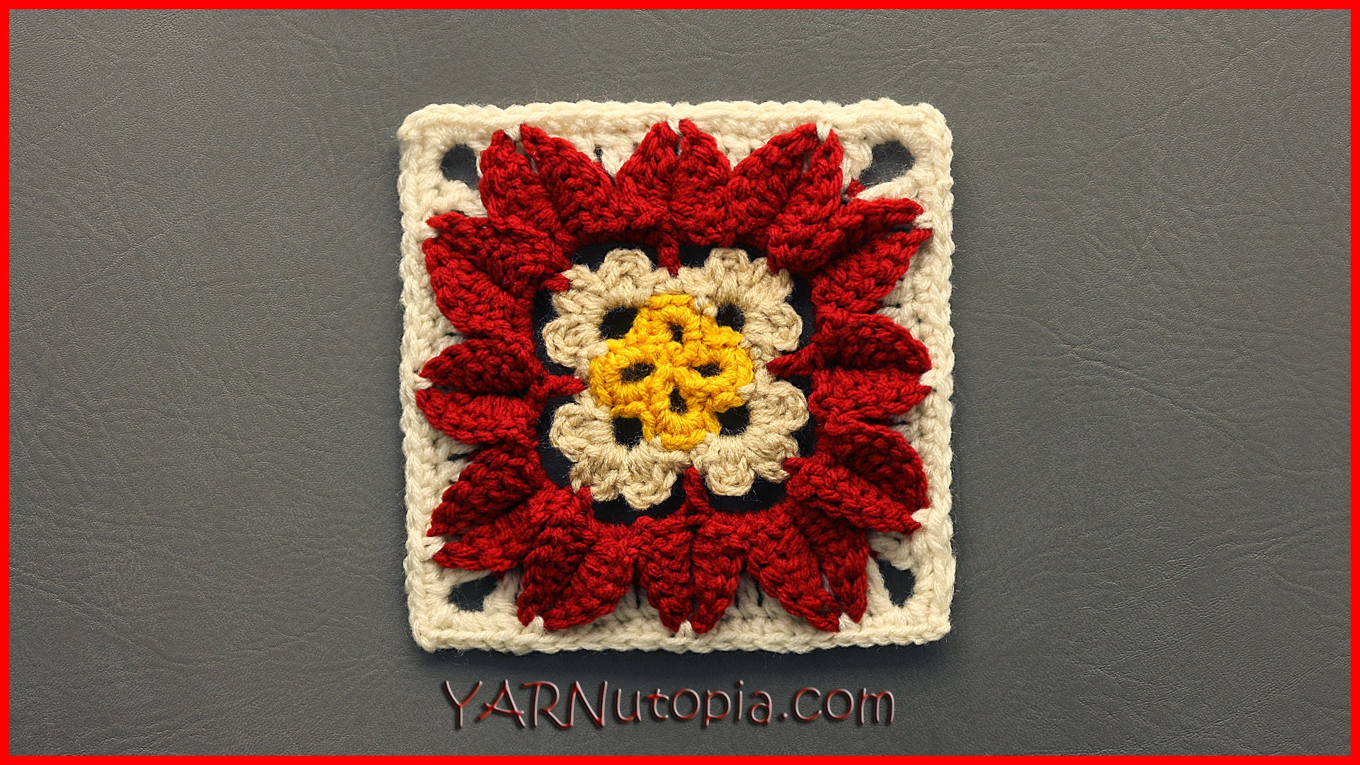 Crochet Tutorial: In Full Bloom Granny Square