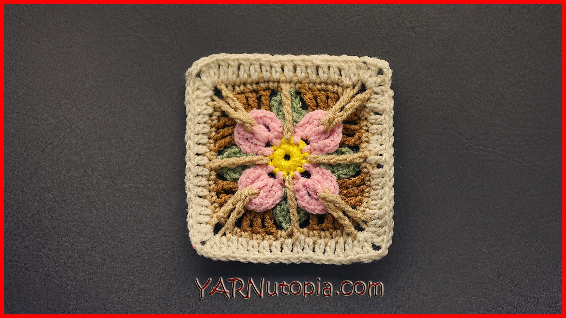 Crochet Tutorial: In the Garden Granny Square