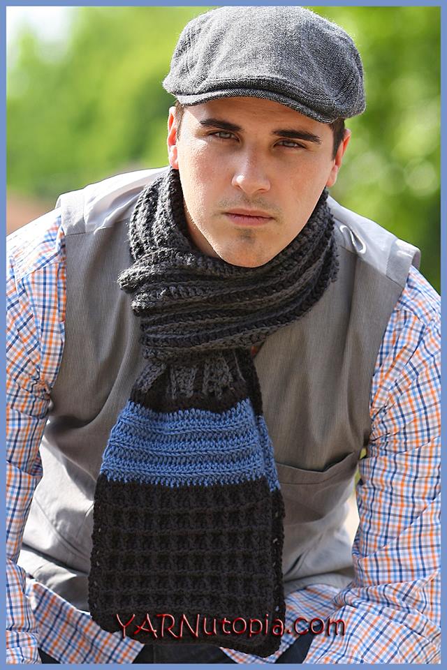 Crochet Tutorial: Classic Man Scarf
