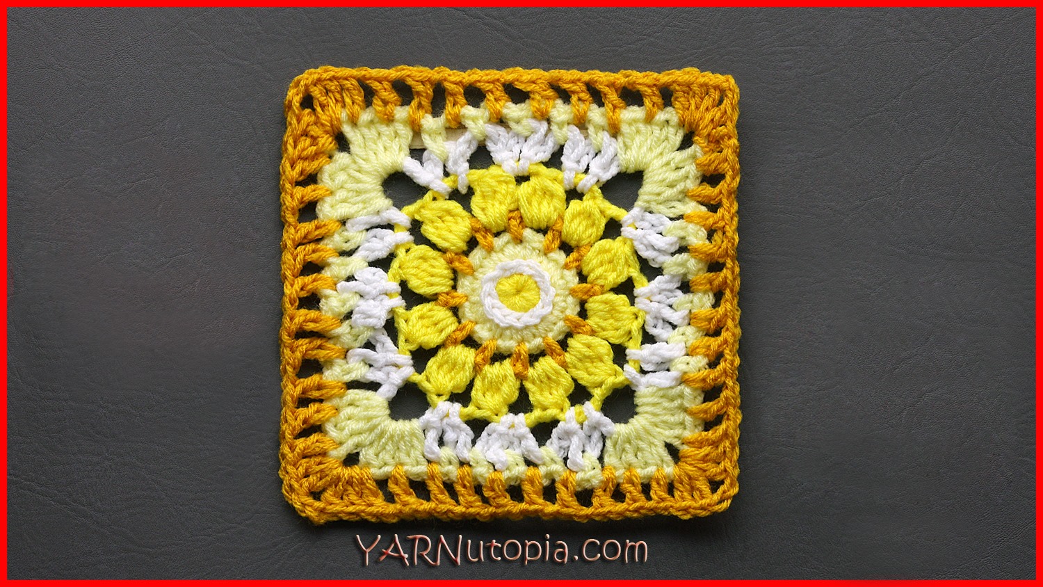 Crochet Tutorial: Sublime Light Granny Square