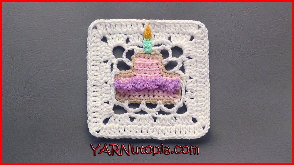 Crochet Tutorial: Birthday Wish Granny Square
