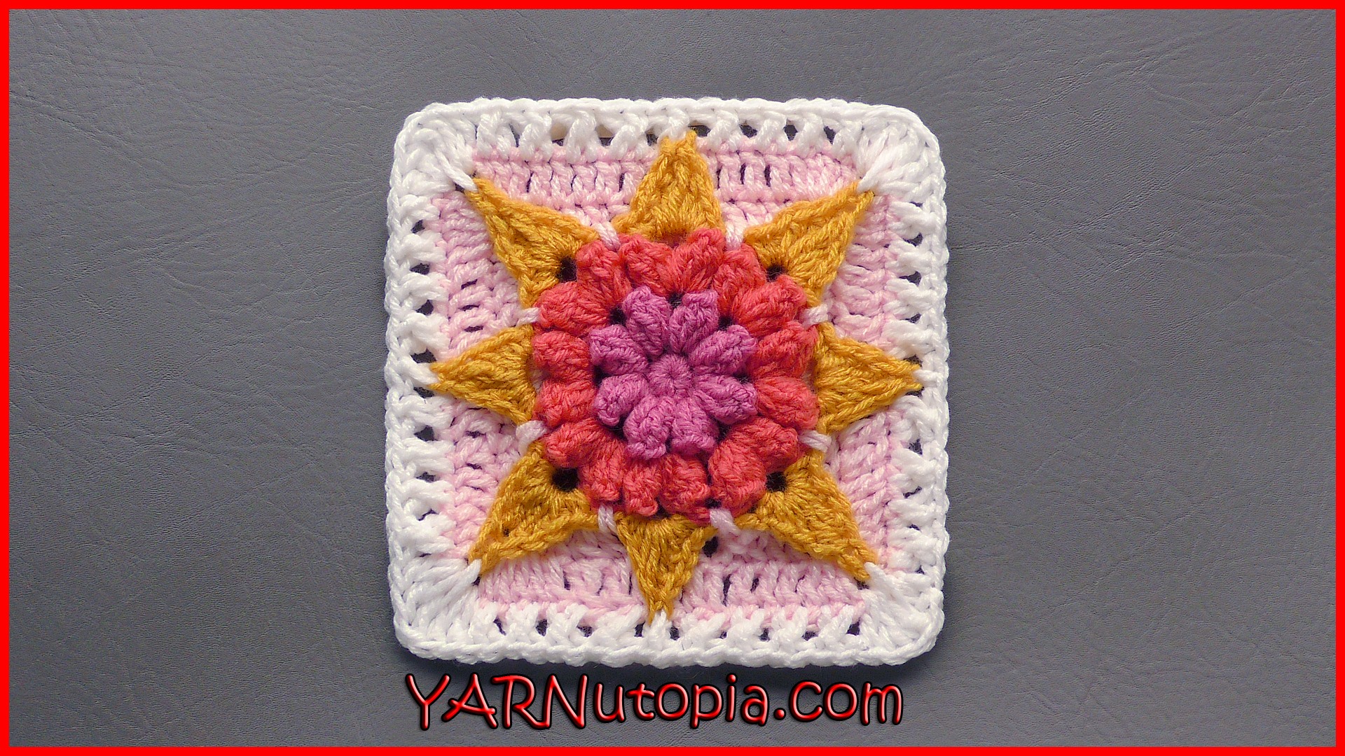 Crochet Tutorial: Hello, Sunshine Granny Square
