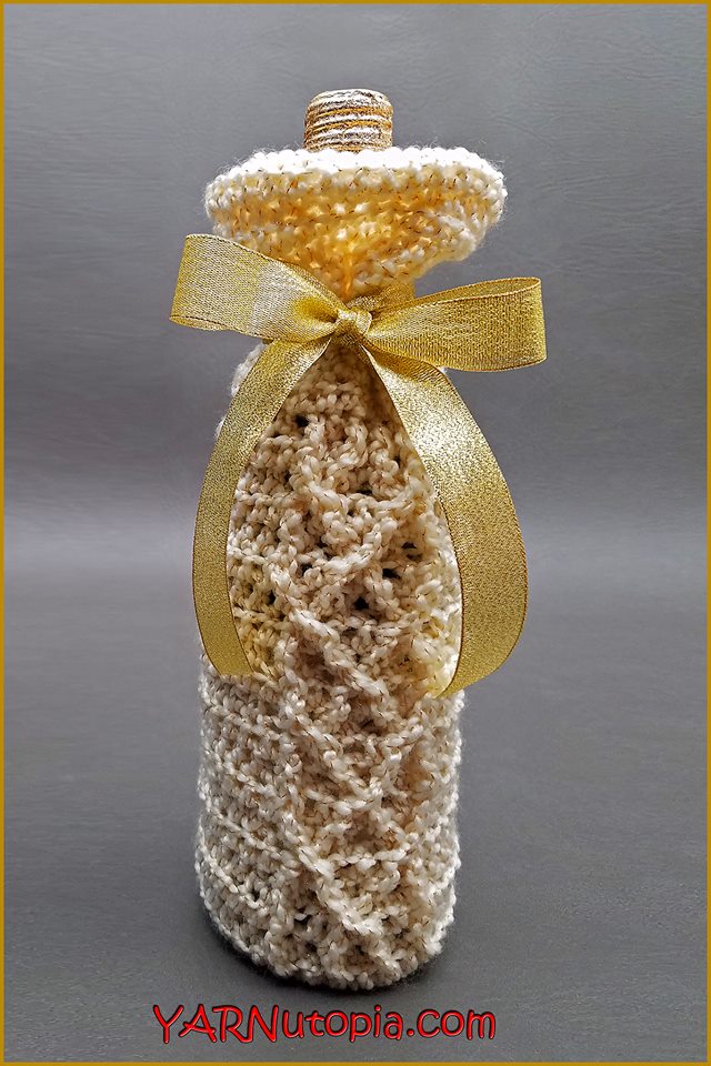 Crochet Tutorial: Sparkling Wine Beverage Bag