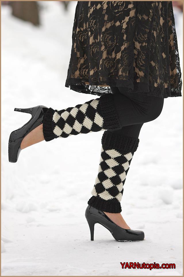 Crochet Tutorial: Harlequin Leg Warmers