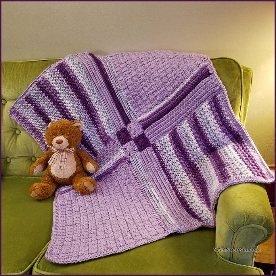 Crochet Tutorial: Patchwork Medley Baby Blanket