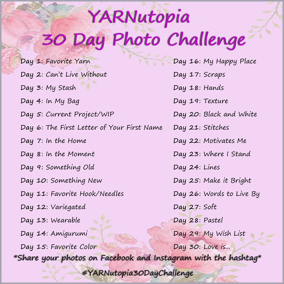 YARNutopia 30 Day Photo Challenge