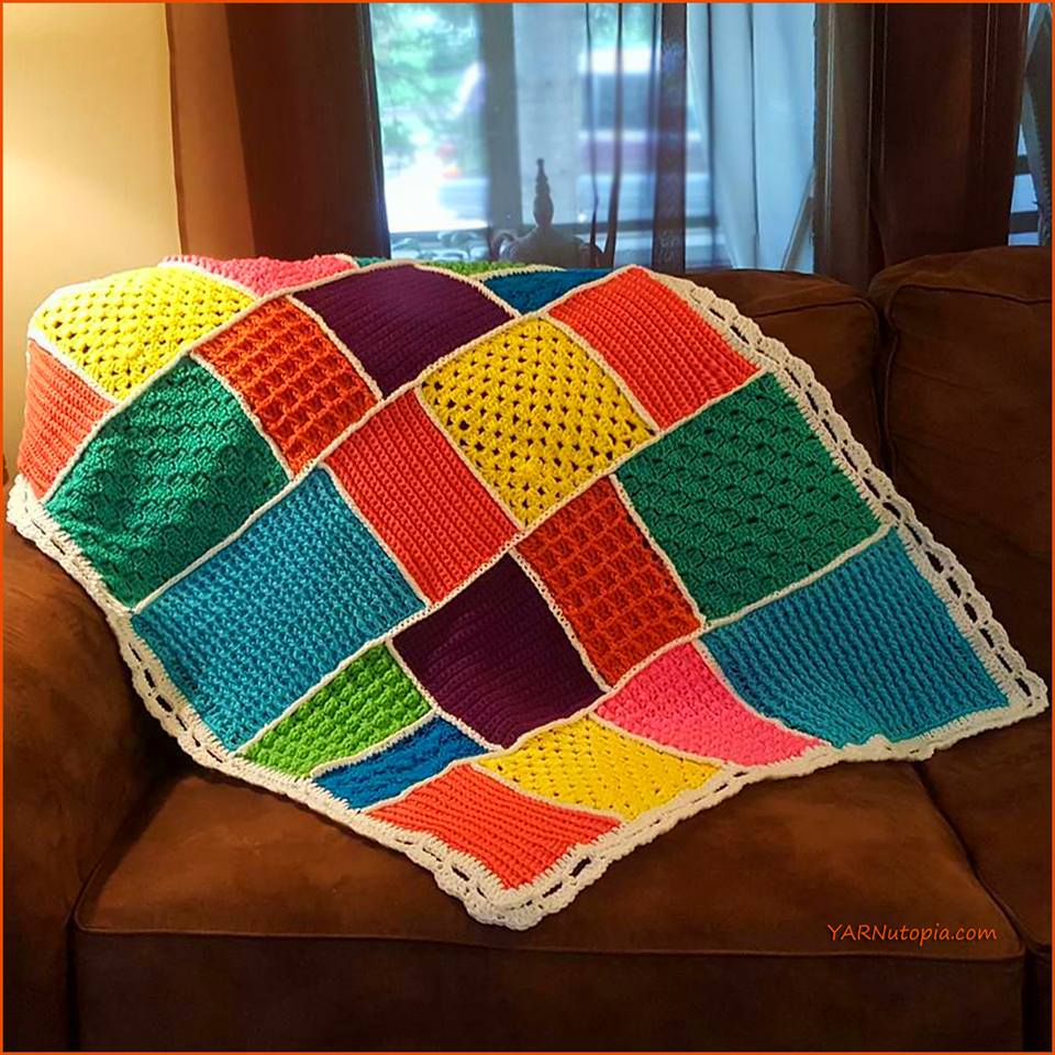 Crochet Tutorial: Dream-Time Mosaic Baby Quilt