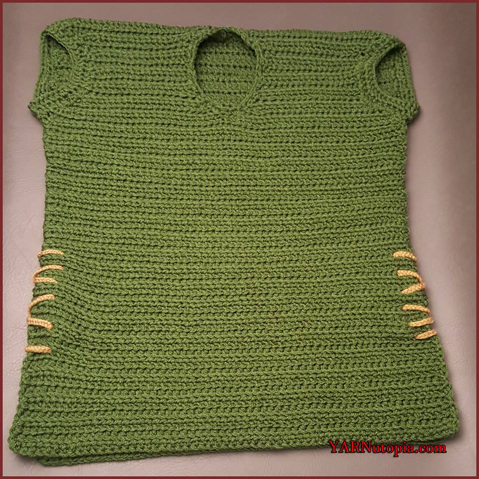 Crochet Tutorial: Link to the Past Pullover Sweater Vest