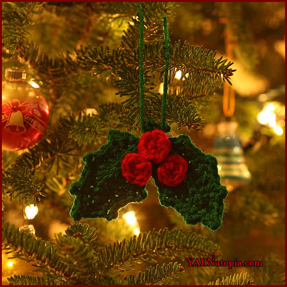 12 Days of Christmas: Holly and Berries Ornament