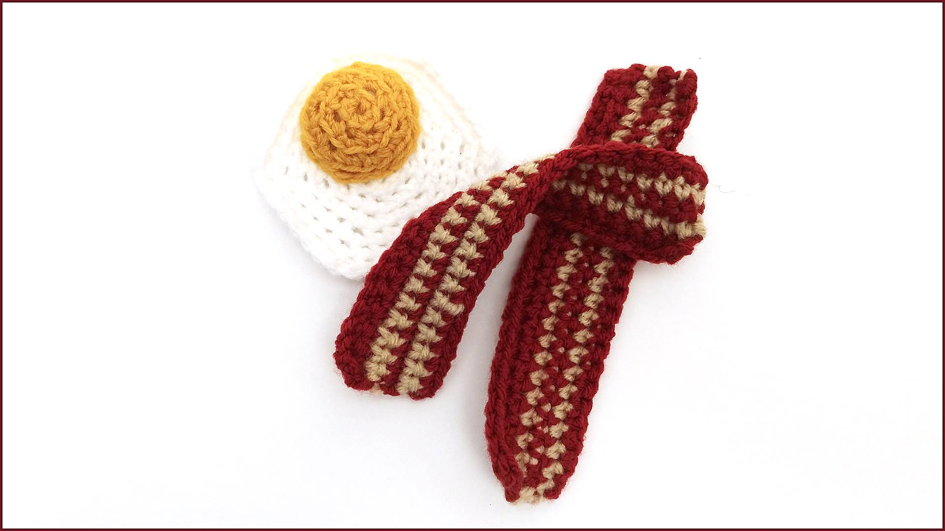 Crochet Tutorial: Bacon and Eggs Amigurumi