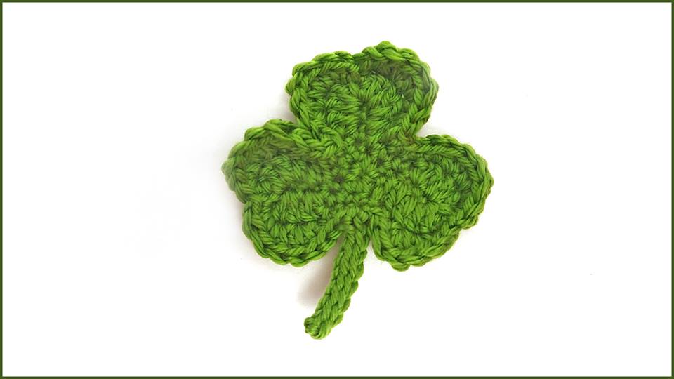 Crochet Tutorial: Shamrock Appliqué
