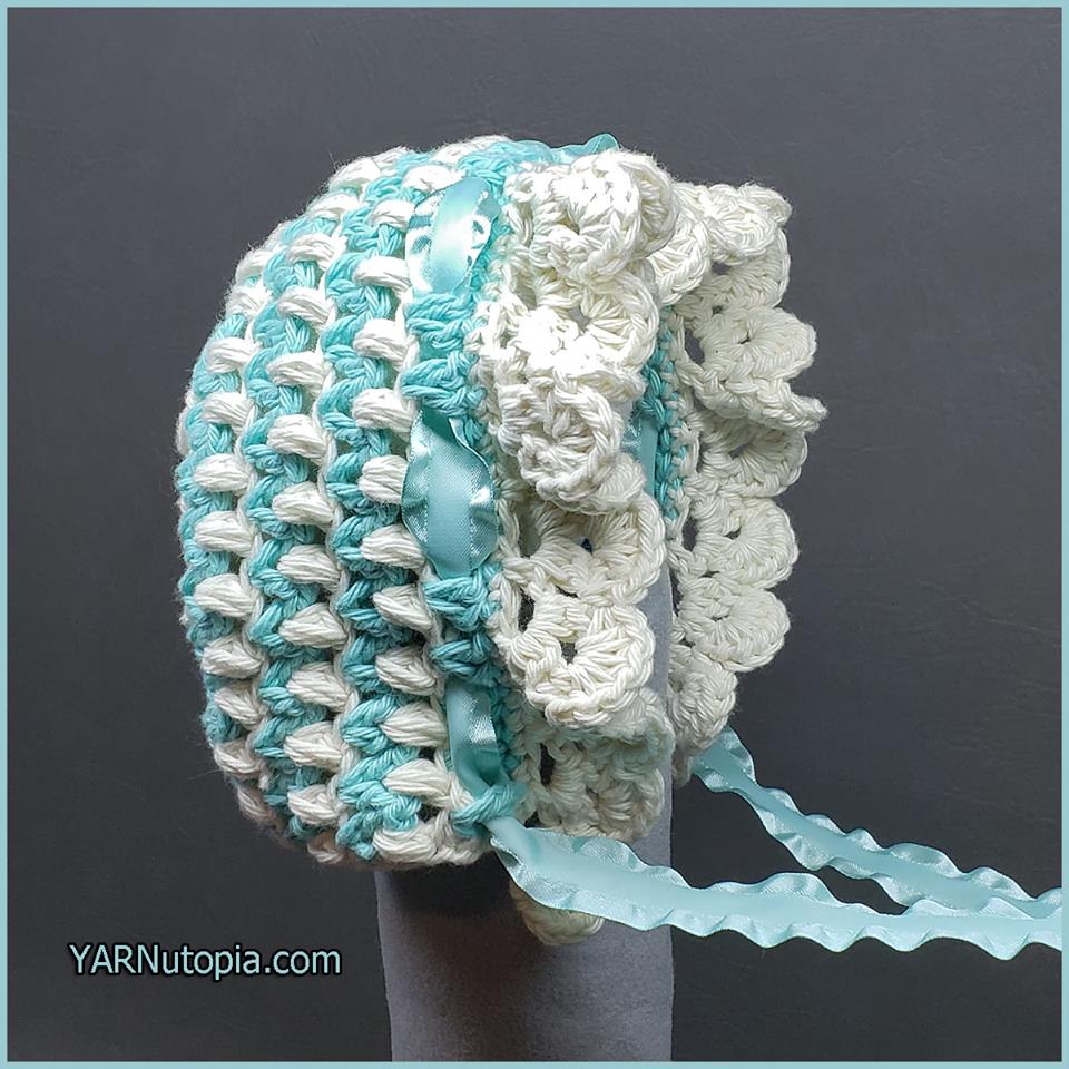 Crochet Tutorial: Vintage Style Baby Bonnet