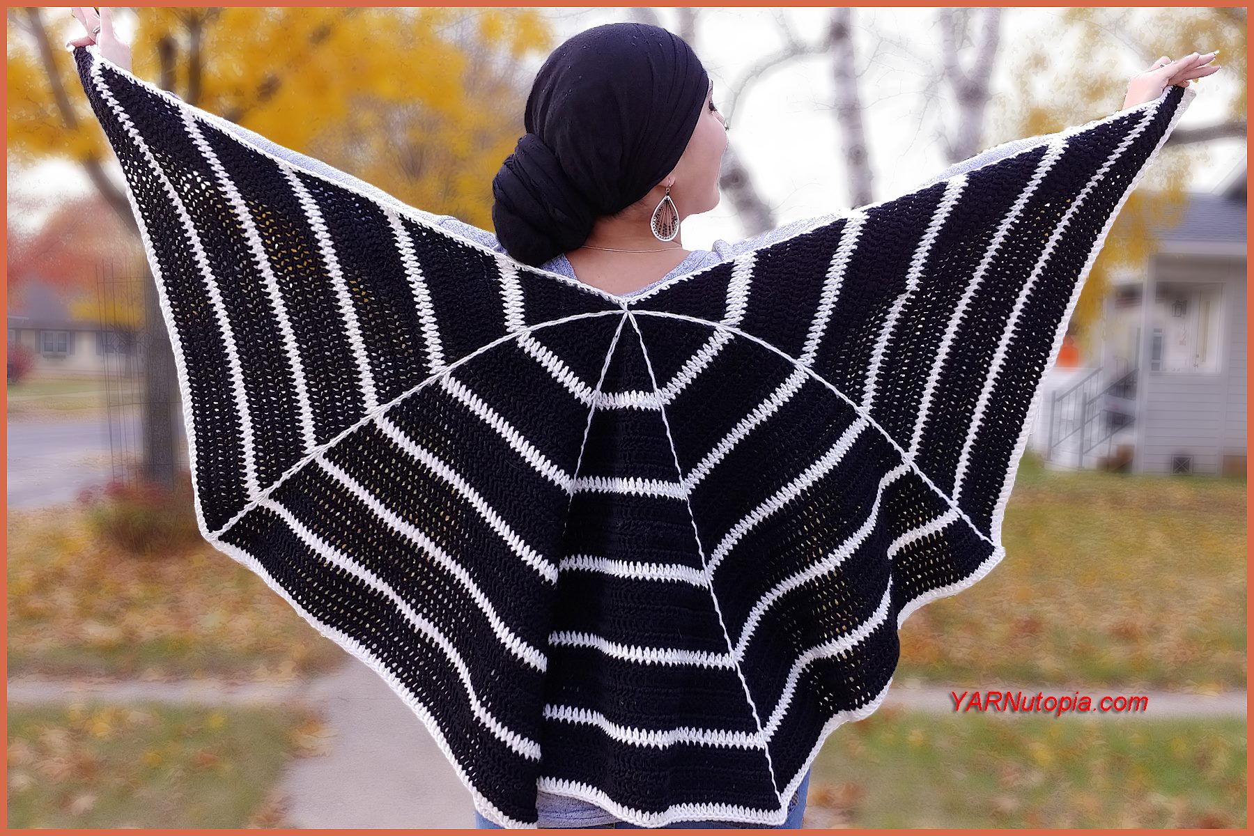 How to Crochet Tutorial: Spider Web Wrap