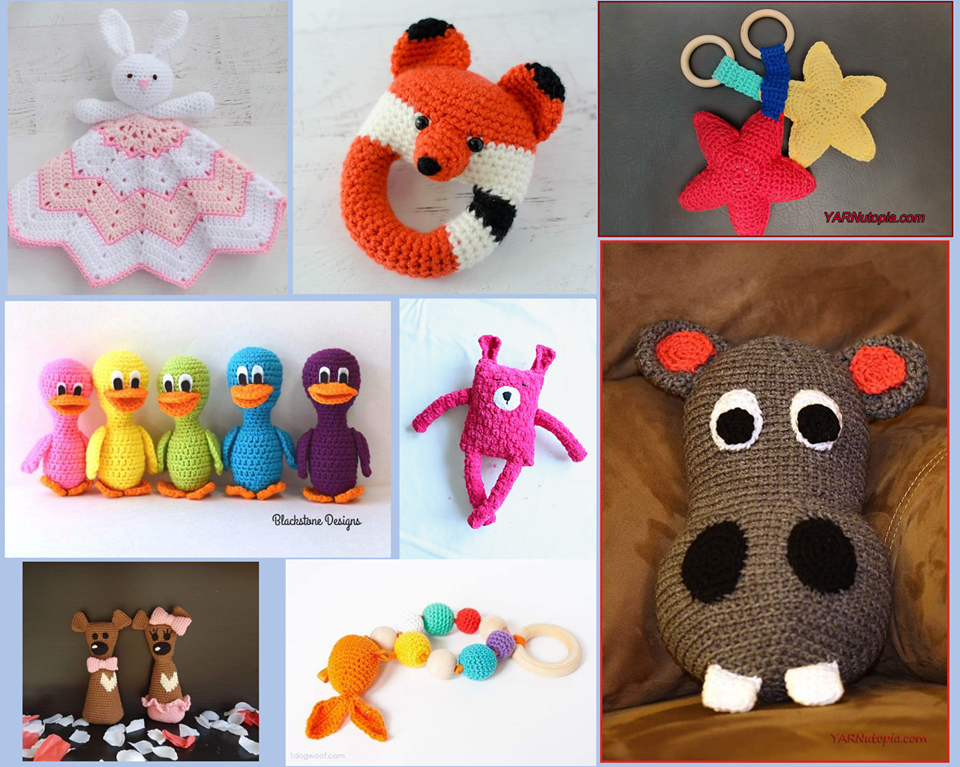Crochet Baby Toys Round-Up