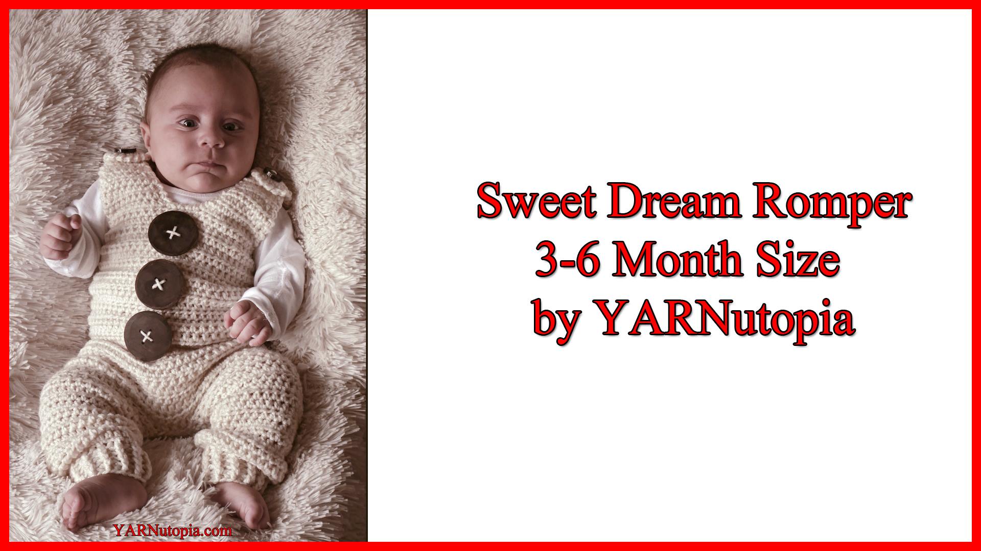 FREE Written Crochet Pattern: Sweet Dream Romper