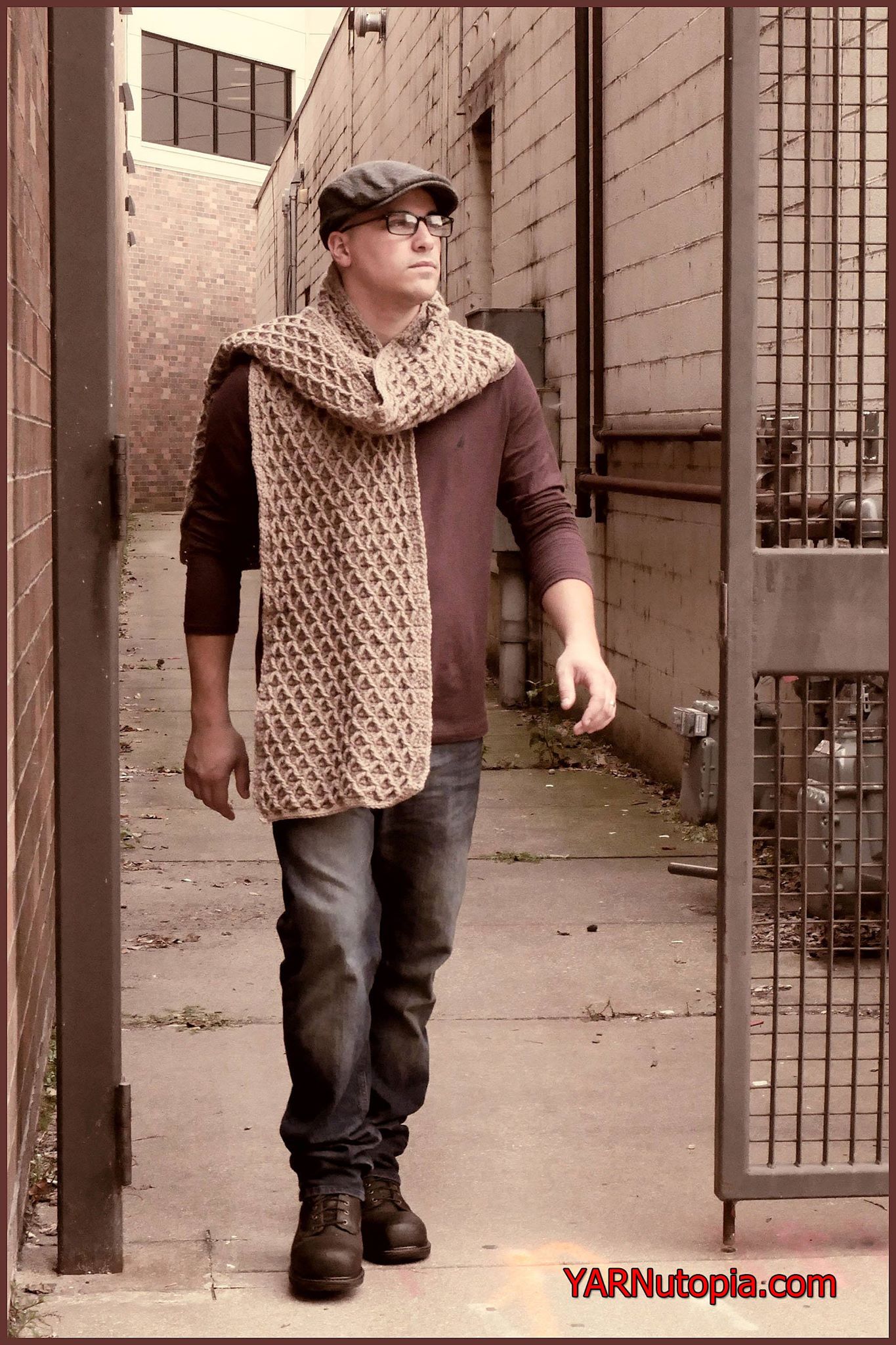 FREE Written Crochet Pattern: The Uptown Blanket Scarf