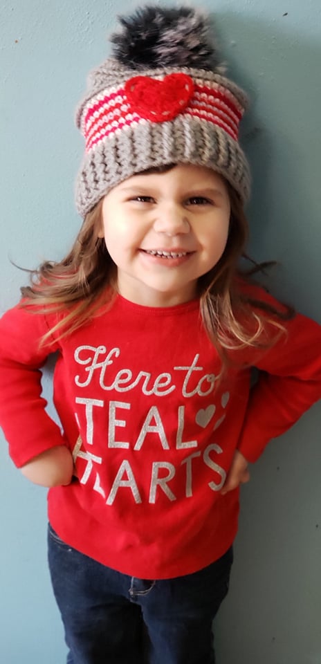 FREE Written Crochet Pattern: Sweetheart Baby Hat