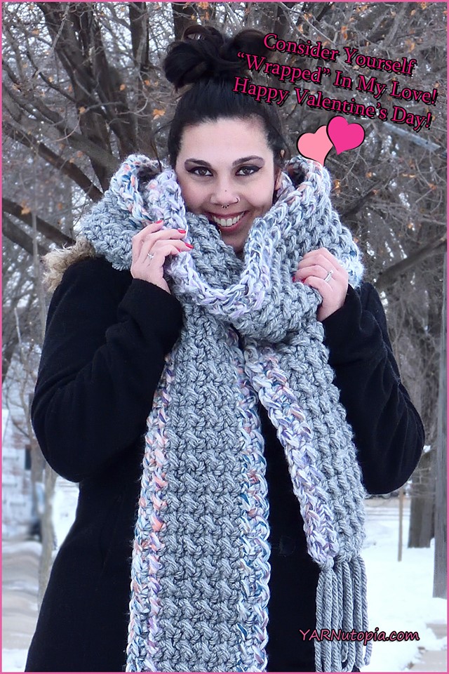 FREE Written Crochet Pattern: Two-Stitch Grande Scarf