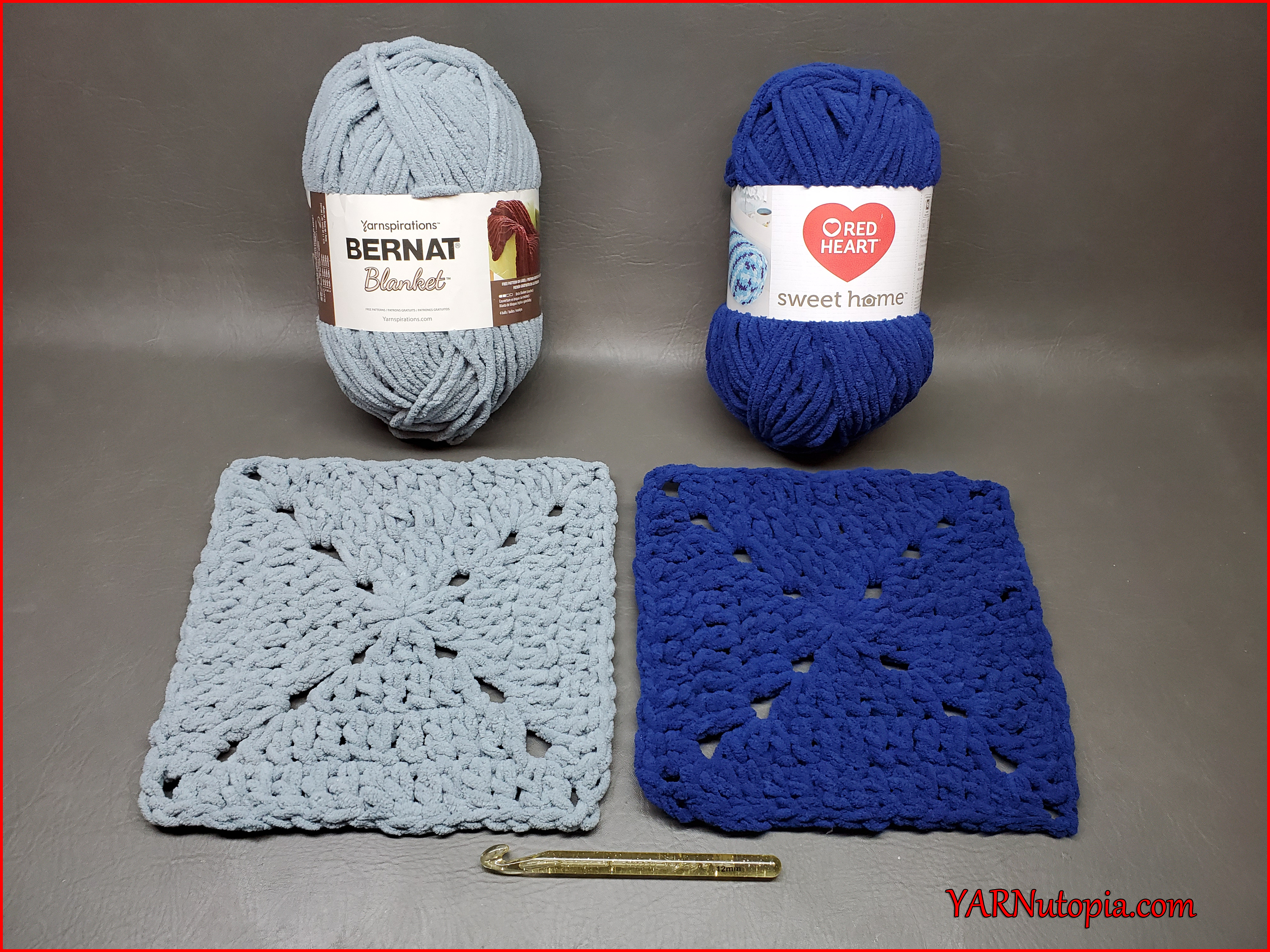 Compare & Contrast: Red Heart Yarns Sweet Home vs. Bernat Blanket Yarn