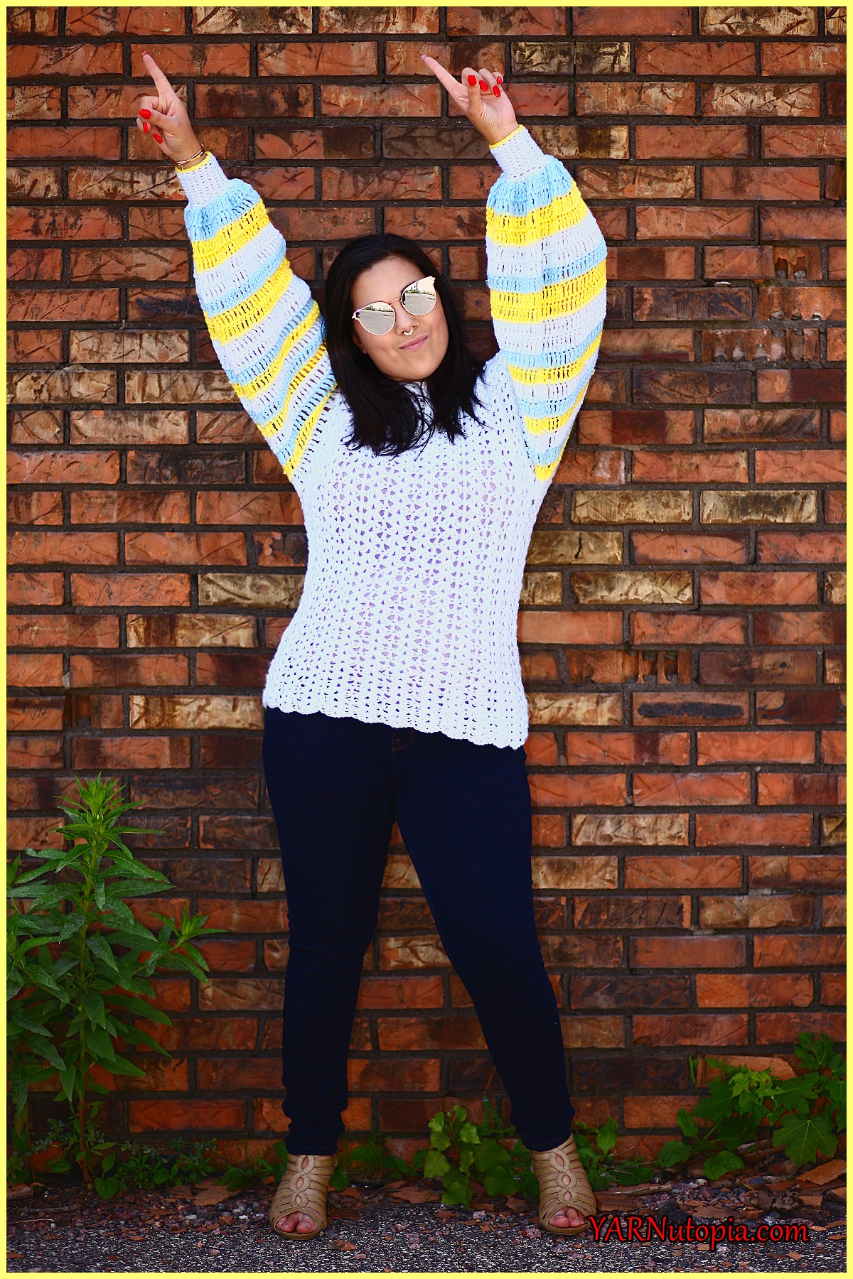 FREE Written Crochet Pattern: Summer Fun Sweater
