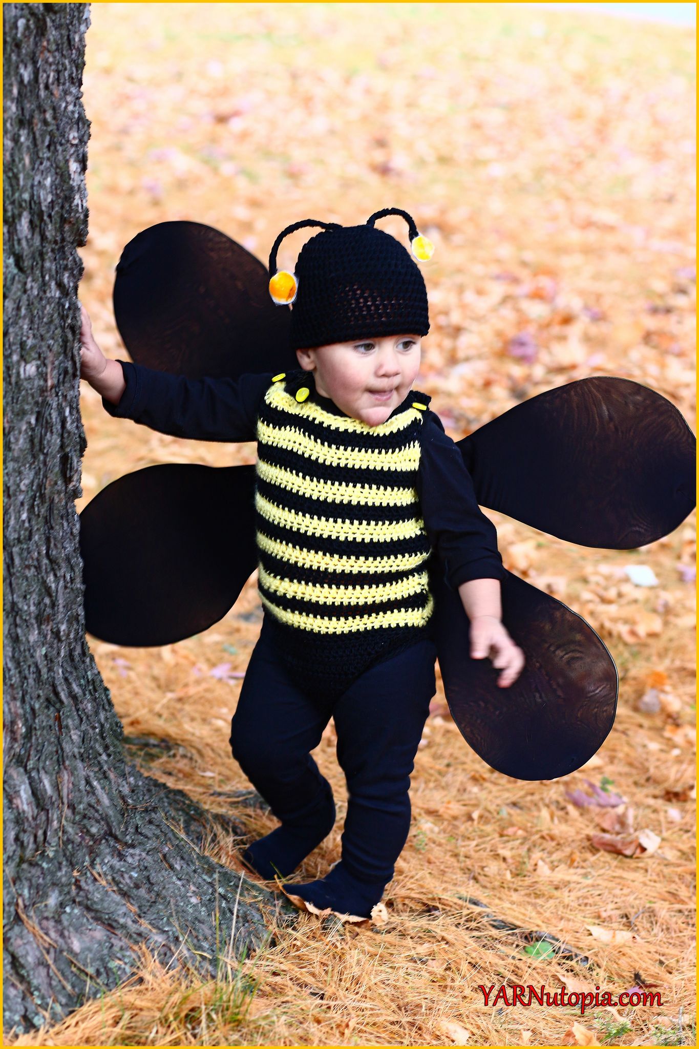 FREE Crochet Video Tutorial: Bumble Bee Romper and Beanie Costume