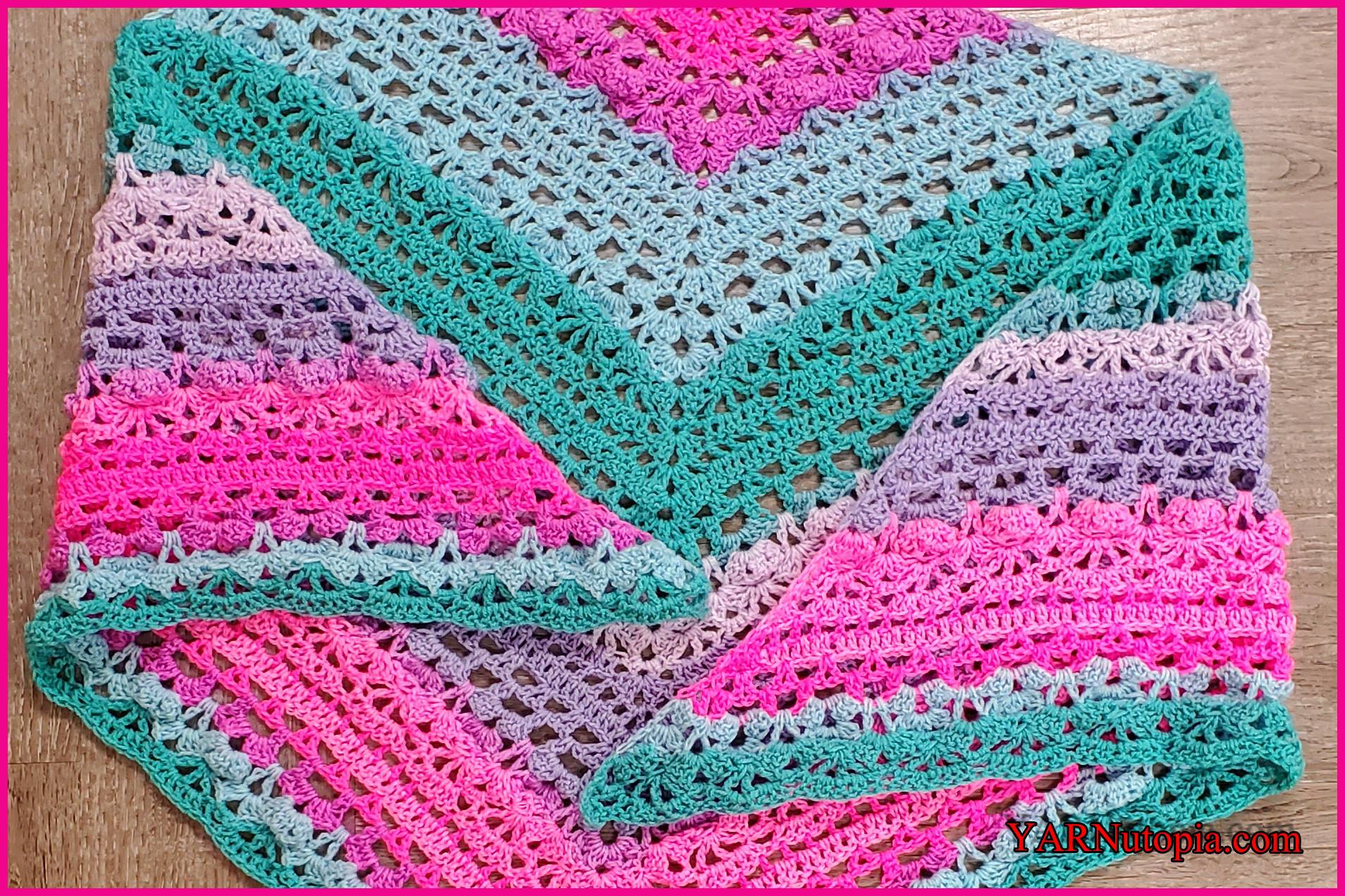 FREE Crochet Video Tutorial: Summer Breeze Triangle Shawl