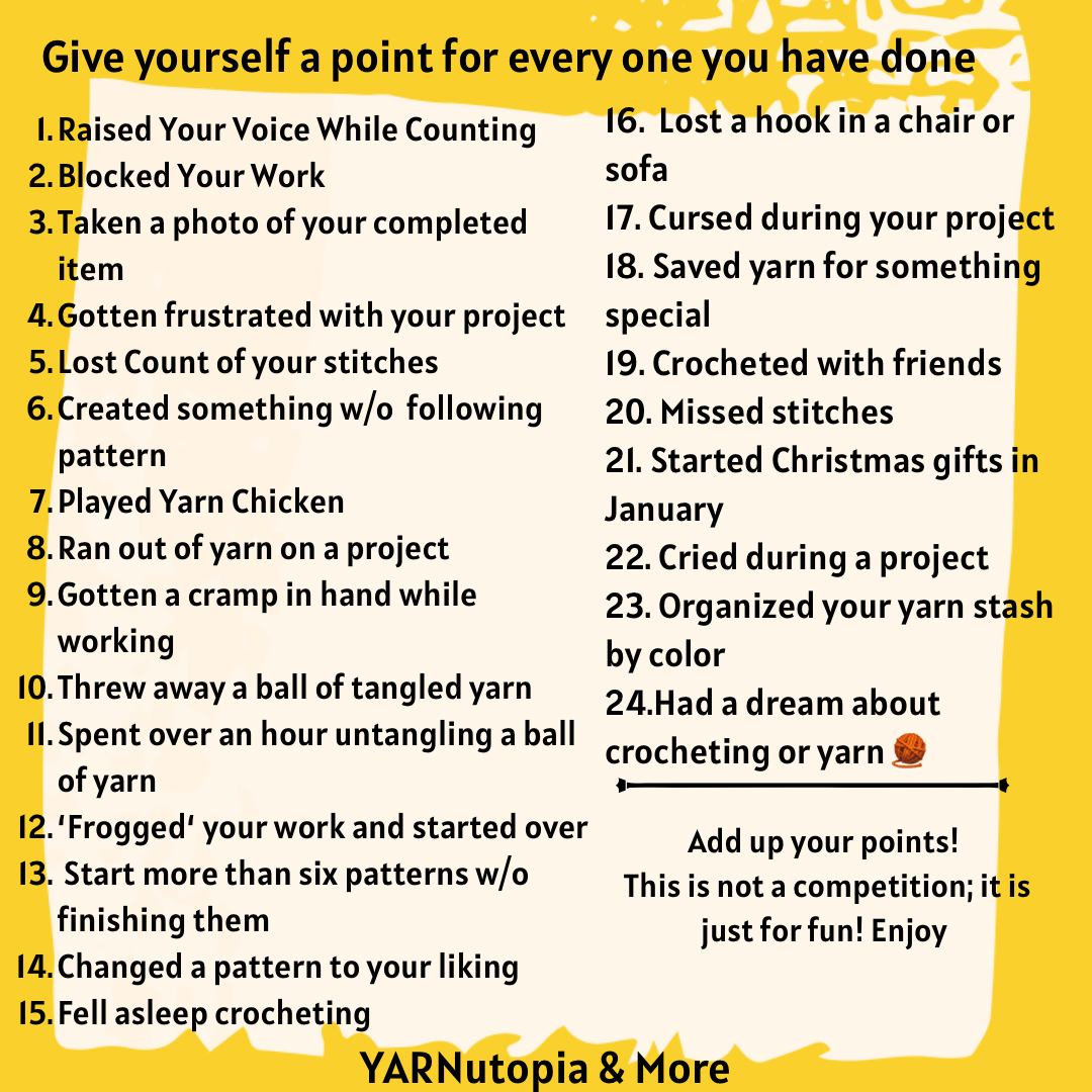Crochet Game! Add The Points